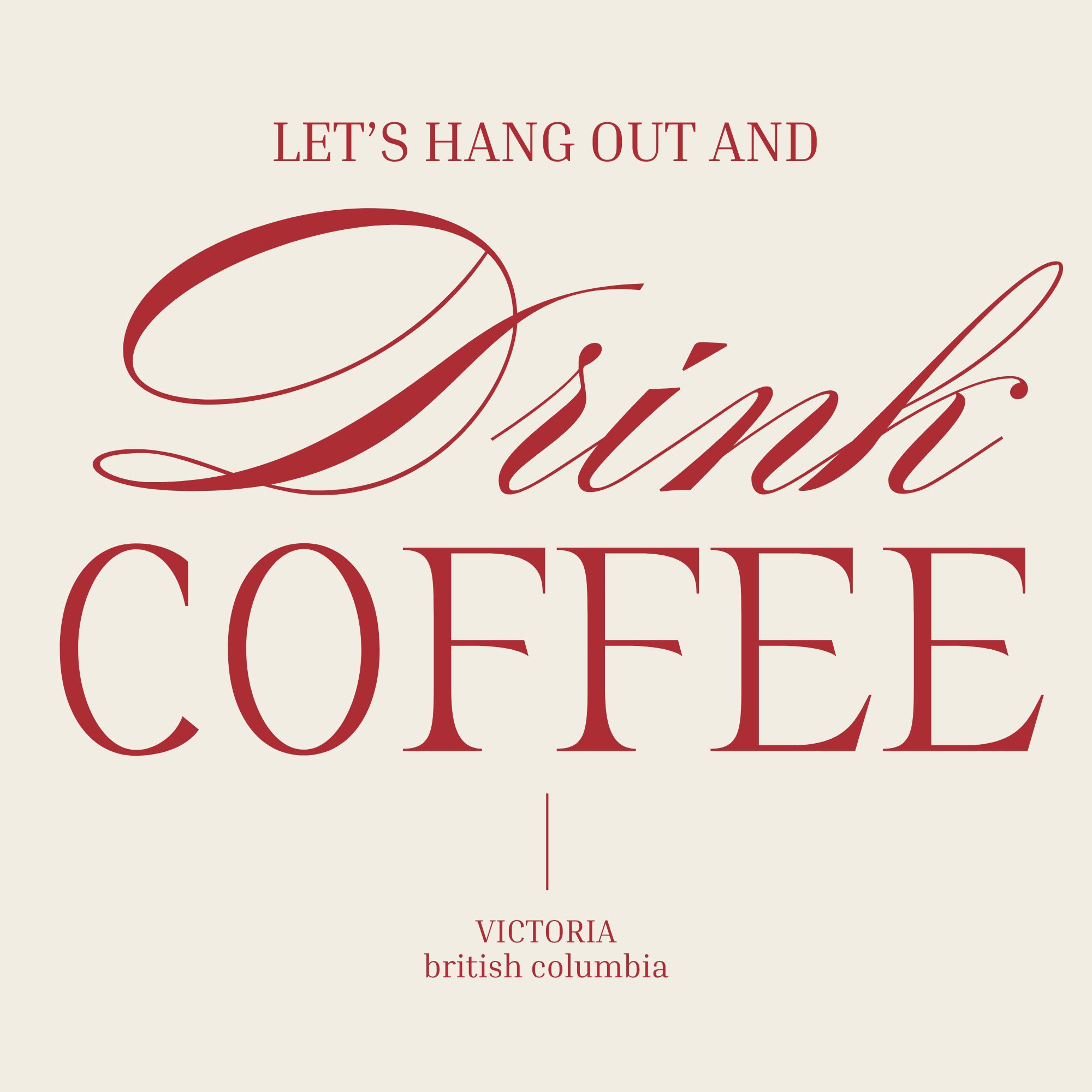 Let's Hang Out and Drink Coffee - Magnet