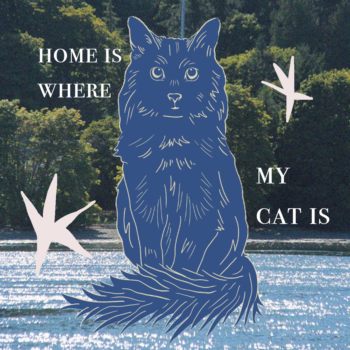 Home is Where the Cat Is - Magnet